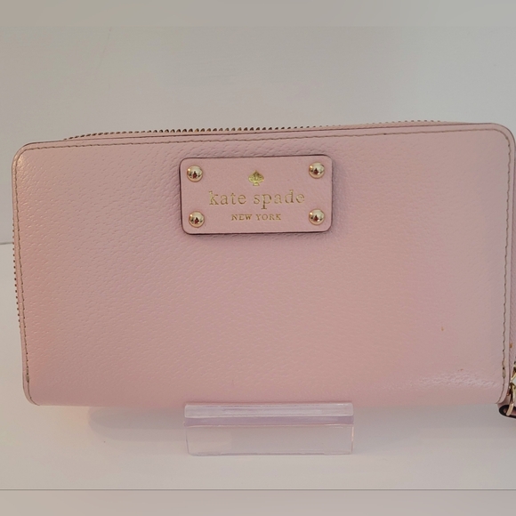 kate spade Handbags - Kate Spade Pink Zip Around Wallet